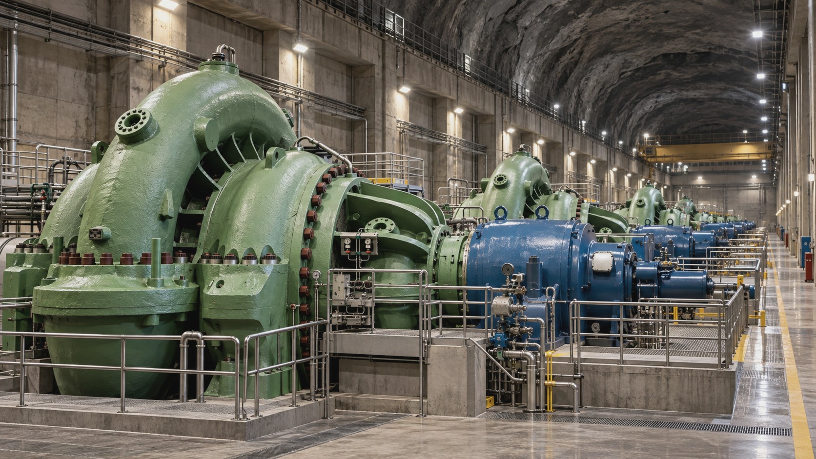Representative turbine hall